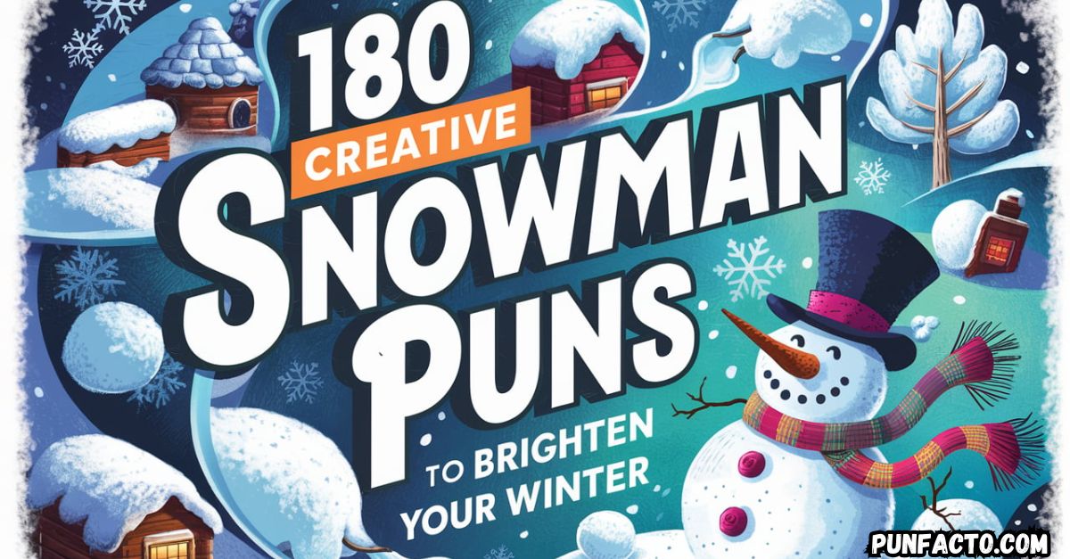 180 Creative Snowman Puns to Brighten Your Winter