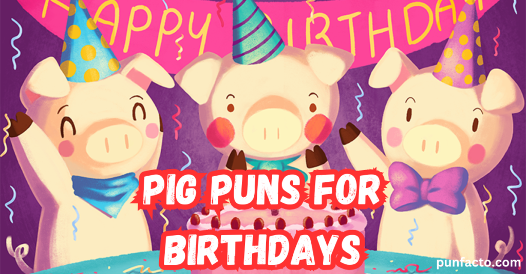 Pig Puns for Birthdays