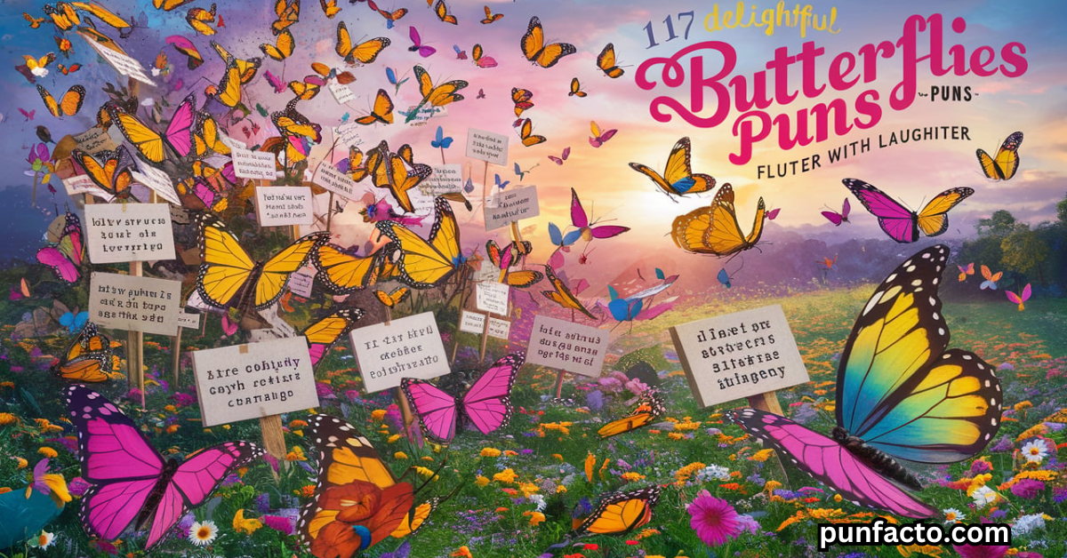 117 Delightful Butterfly Puns Flutter with Laughter