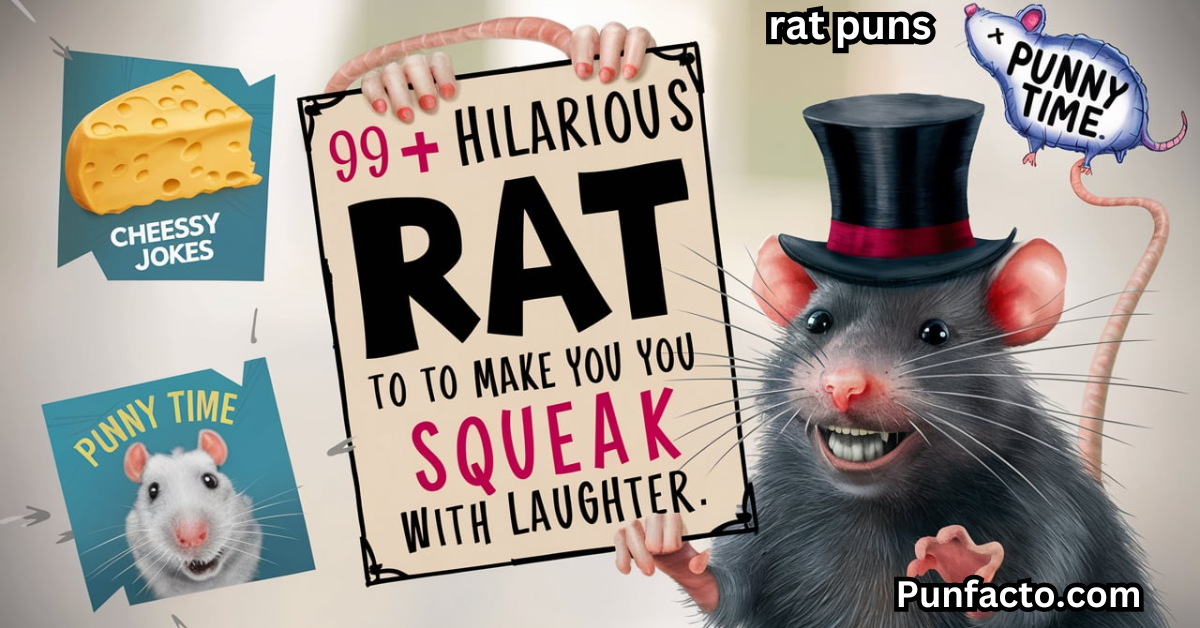 99+ Hilarious Rat Puns to Make You Squeak with Laughter