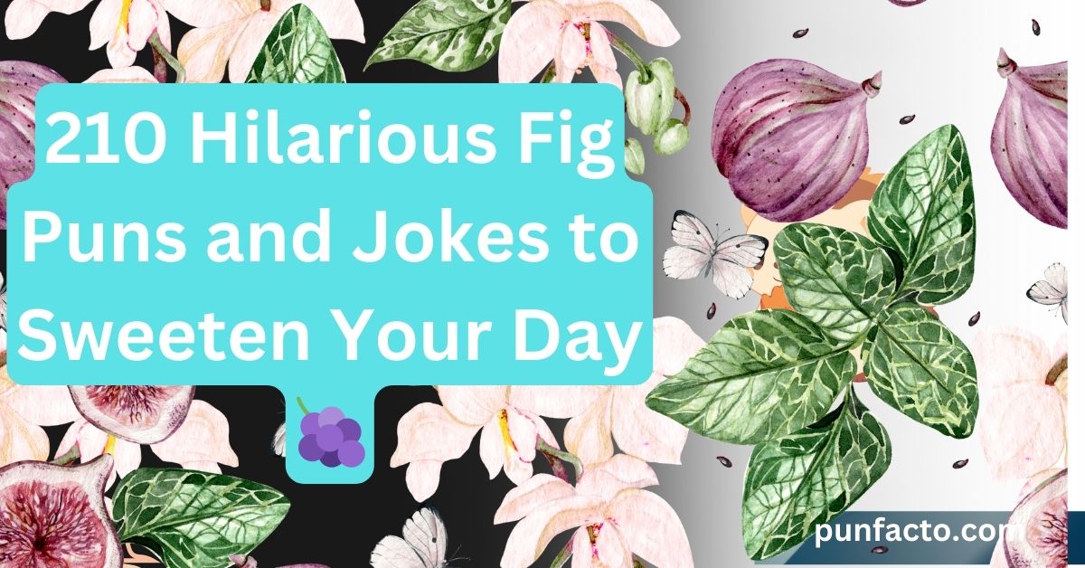 210 Hilarious Fig Puns and Jokes to Sweeten Your Day 🍇