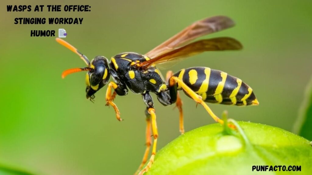 Wasps at the Office Stinging Workday Humor 📑 (1)