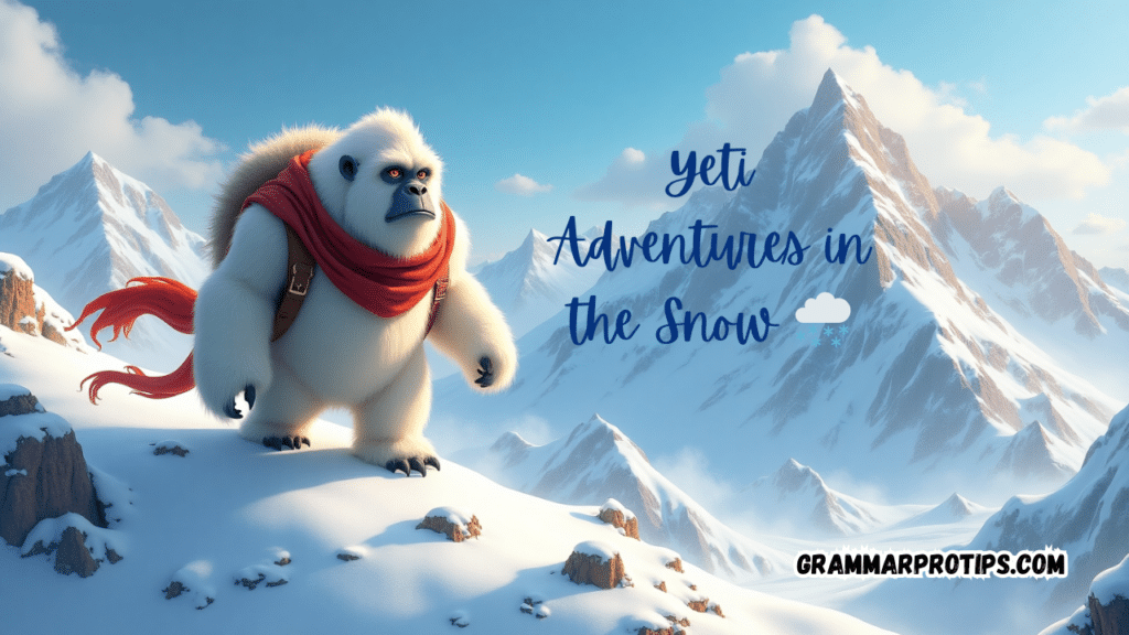 Yeti Adventures in the Snow